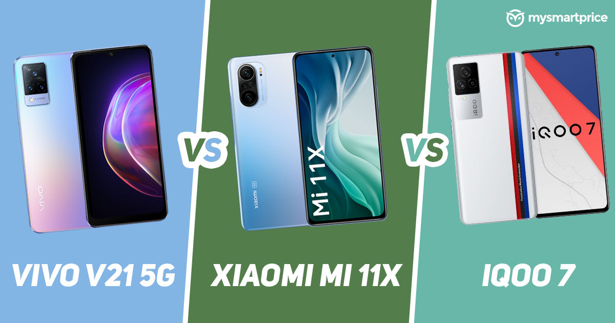 Vivo V21 5G vs Xiaomi Mi 11x vs iQOO 7: Precio ...