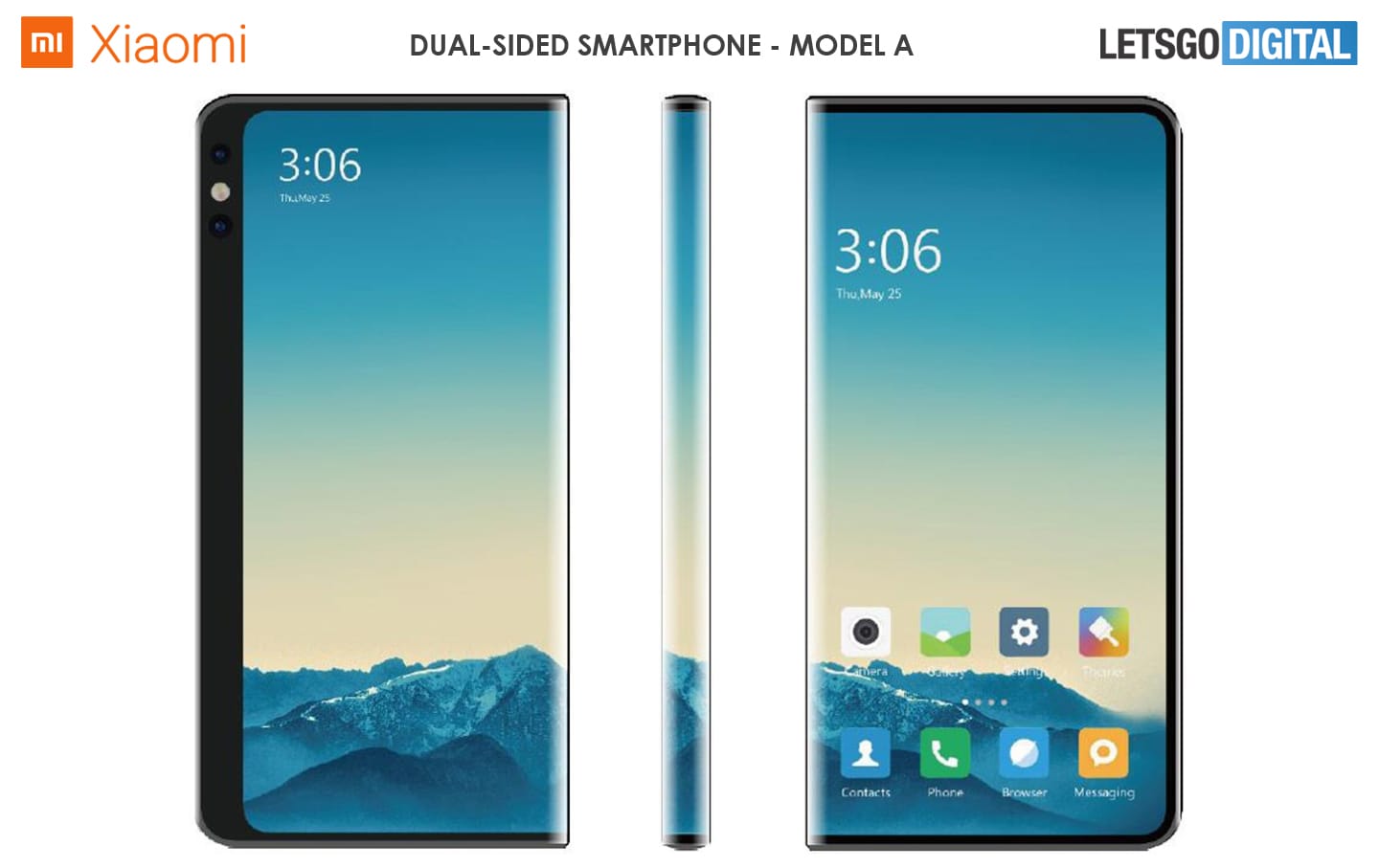 Xiaomi Mi MIX Alpha no es suficiente: aquí hay otras dos patentes de Xiaomi con pantalla envolvente (foto)