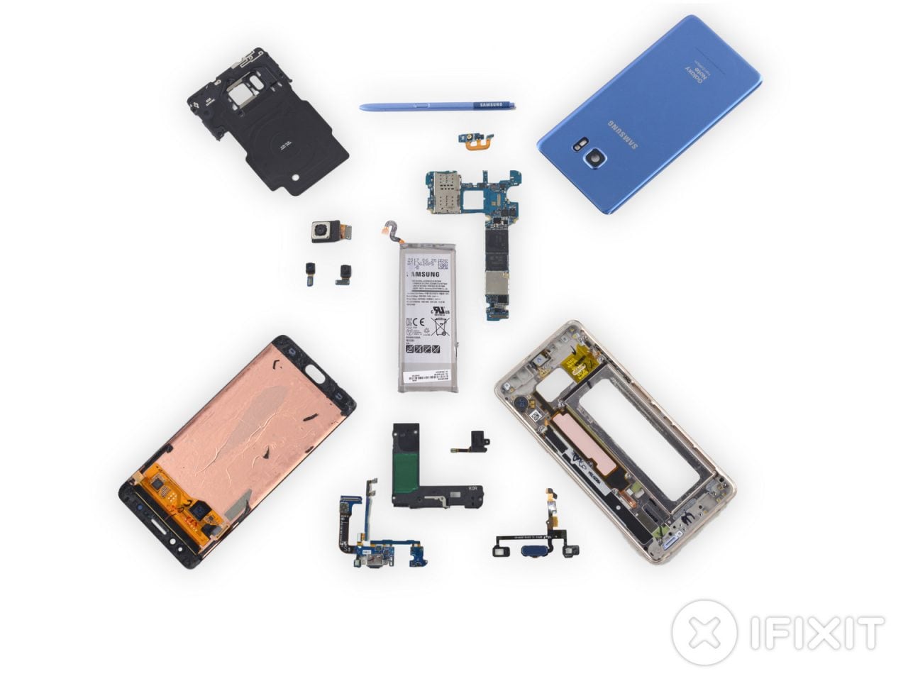 iFixit scioglie gli ultimi dubbi: Samsung Galaxy Note FE è un Note 7 con una piccola grande modifica (foto)