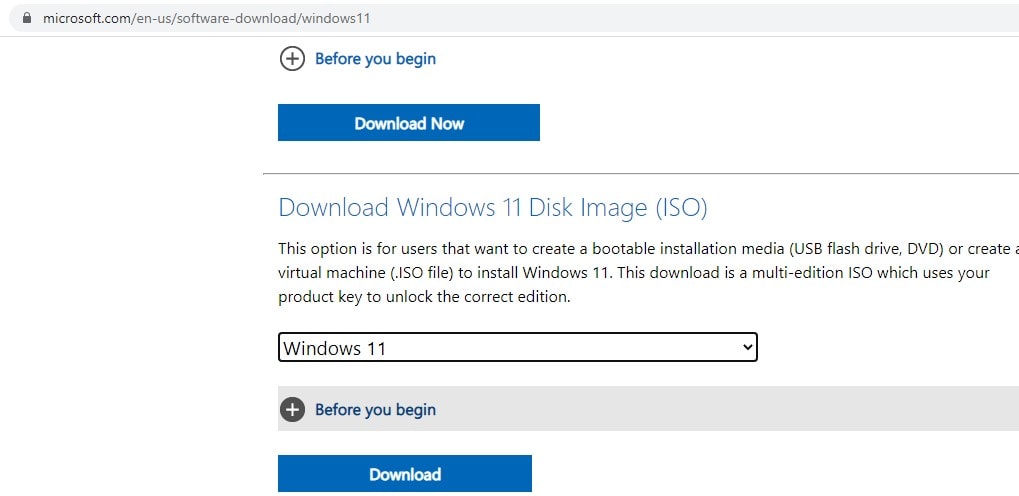 Cómo Descargar El Archivo De Imagen Iso De Microsoft Windows 11 De 64