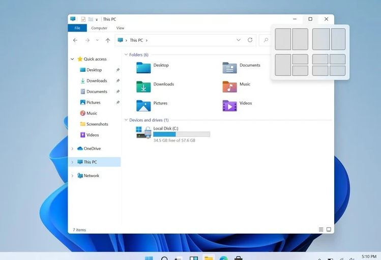 Windows 11 Snap-lay-outs