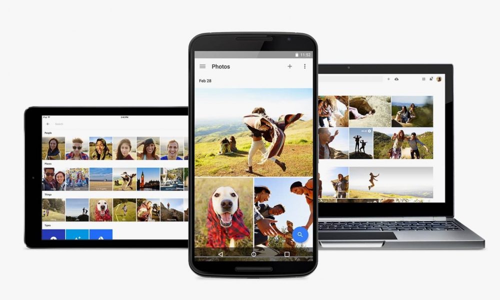 google photos on a variety of devices