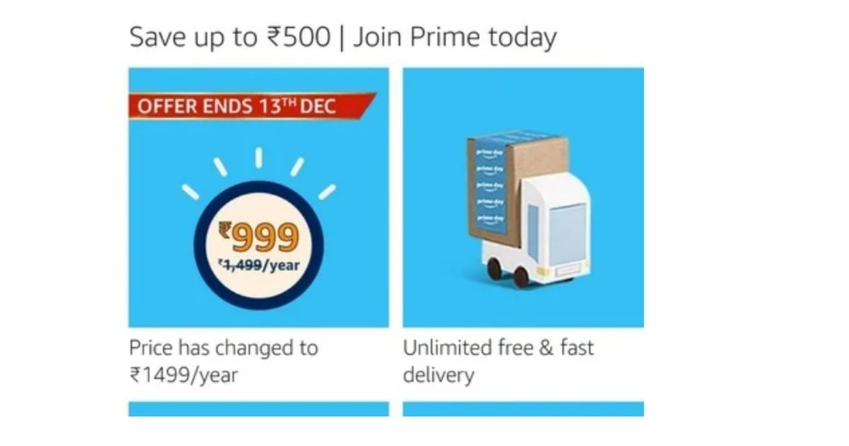 Amazon Prime Rs 1,499