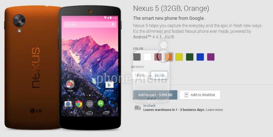Aquí están los nuevos colores falsos para el Nexus 5 (fotos y videos)