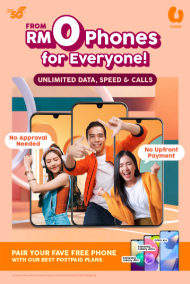 U Mobile RM0 gratis telefoons