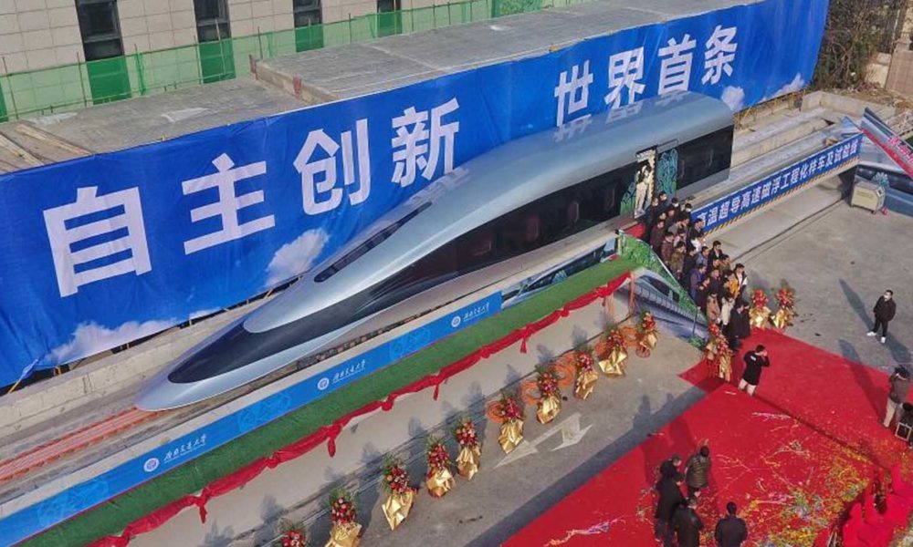 China tiene un nuevo tren que puede alcanzar un récord de 385 mph