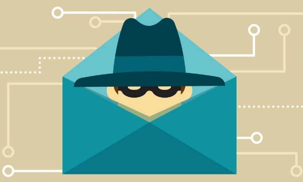 malware and ransomware being shown as a thief in an envelope