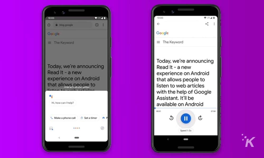Cómo usar la nueva función de texto a voz del Asistente de Google en Android