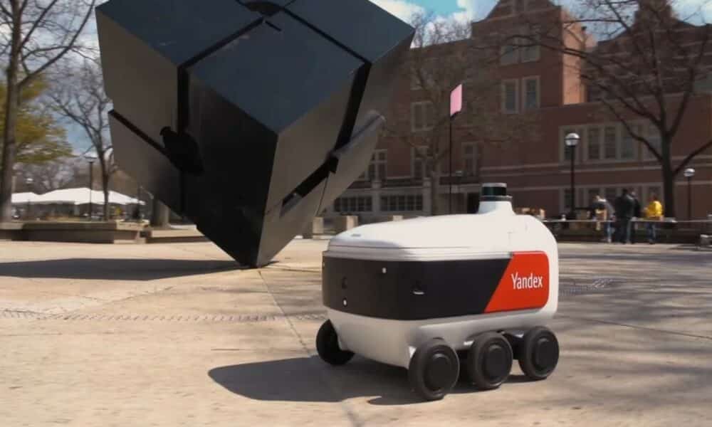 El impulso de GrubHub en los campus universitarios incluye bots de entrega de fabricación rusa