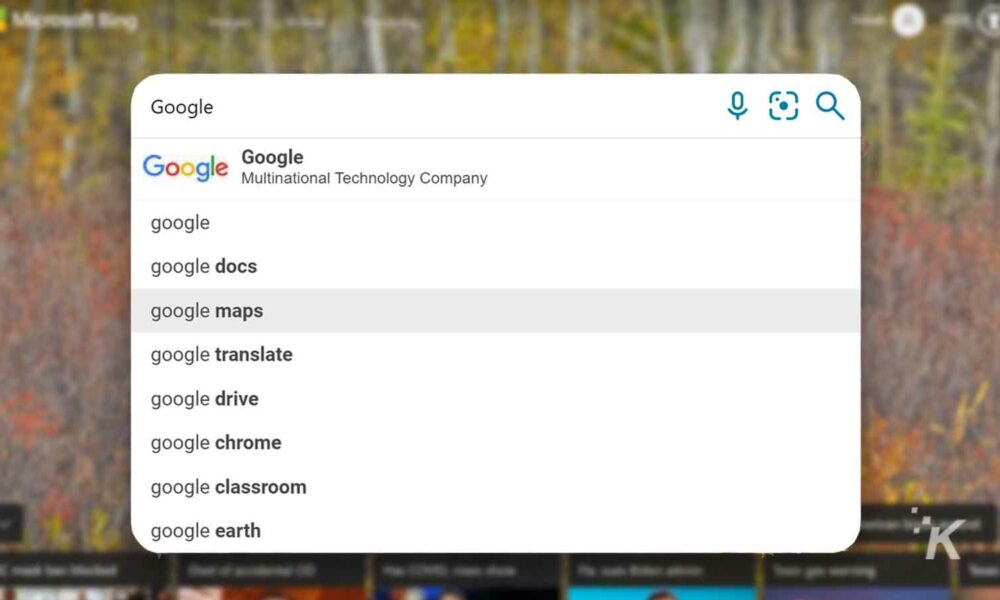 El término de búsqueda principal de Bing es exactamente lo que esperarías que fuera