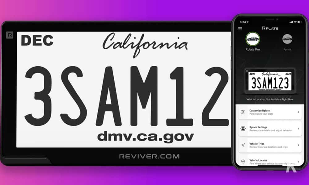Esta placa de matrícula digital puede renovar su registro por usted y decirle a la gente que le robaron su automóvil