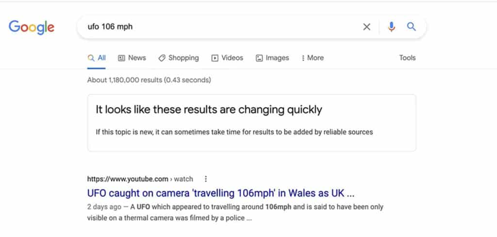 nieuw google-zoekresultaatverzoek