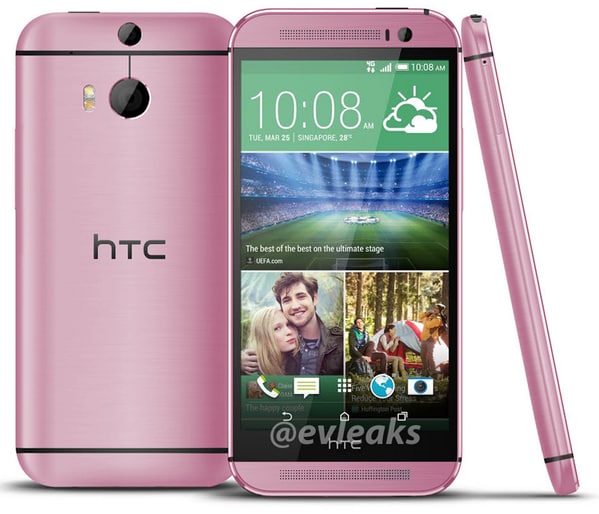 HTC One (M8) si prepara a vestirsi di rosa (ma non chiedeteci perché)
