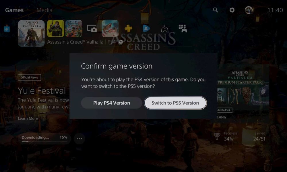 La nueva actualización de PS5 te advierte si estás jugando a la versión de PS4 de un juego