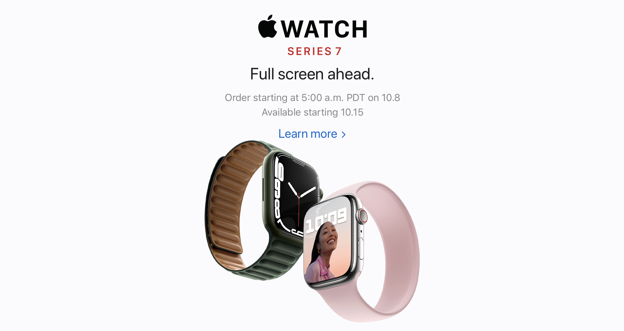 Los pedidos anticipados de Apple Watch Series 7 comienzan este fin de semana