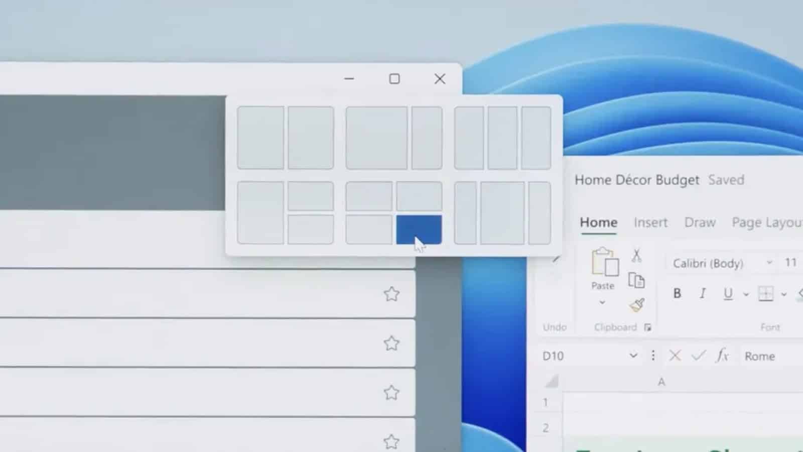 nuevos diseños de snap en windows 11