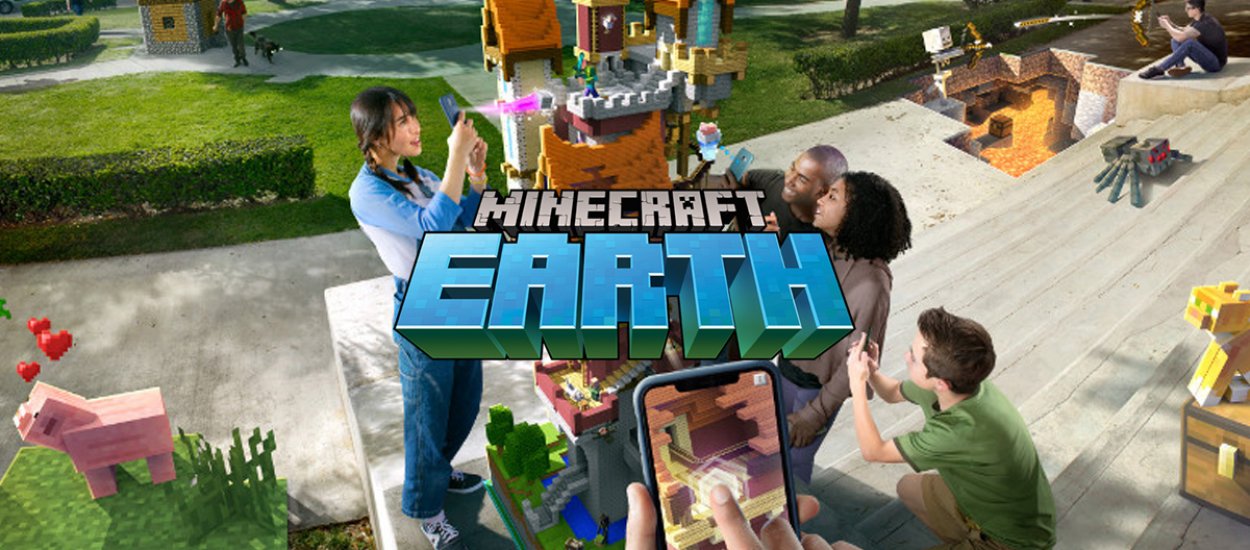Minecraft Earth será un éxito como Pokemon Go.  Ojalá que esta vez la gente no se tope con los coches