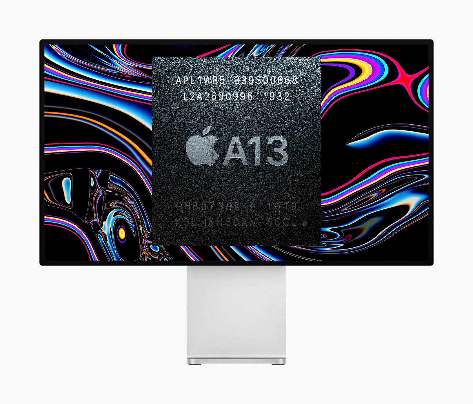 Monitor infundido A13 que está siendo probado por Apple