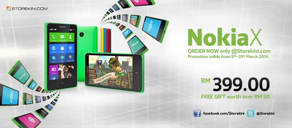Nokia X in vendita in Malesia per 89€