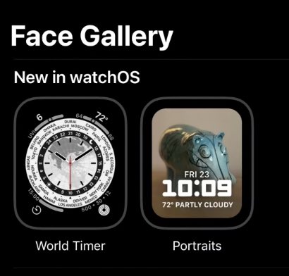 Otra cara de Apple Watch revelada en WWDC 2021