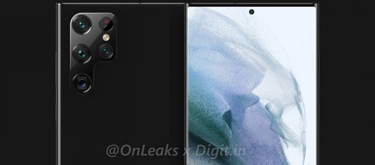 Samsung Galaxy S22 Ultra en representaciones.  Se avecinan cambios significativos en las cámaras.