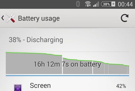 Sony Xperia Z2: alcuni screenshot danno indicazioni sulla batteria