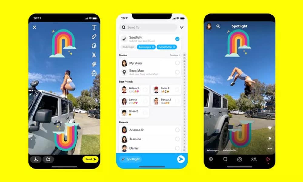 Sorpresa, sorpresa, Snapchat está lanzando su propia función similar a TikTok llamada Spotlight