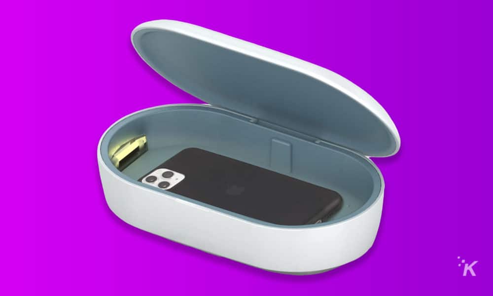 Su teléfono inteligente es un pozo negro de gérmenes: este desinfectante ultravioleta para teléfonos lo desinfecta con solo presionar un botón