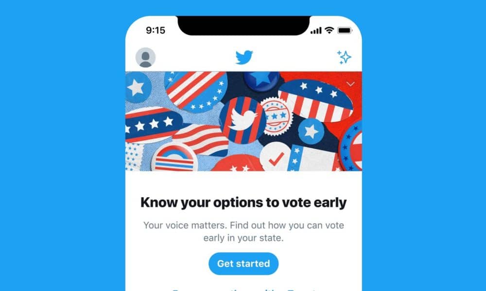 Twitter alienta a los usuarios de EE. UU. A votar temprano con hashtags y emojis