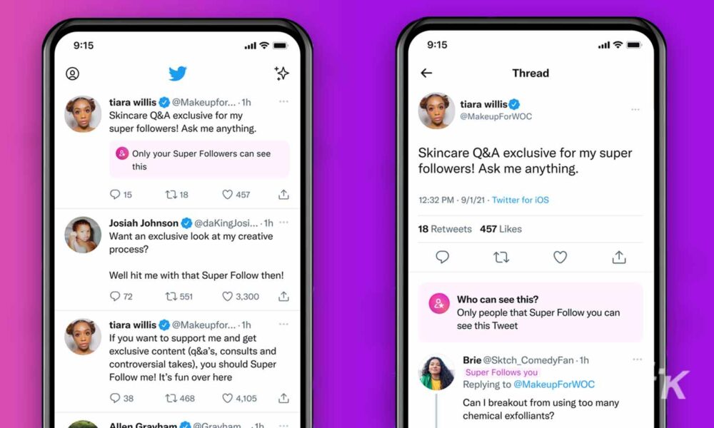 Twitter está implementando Super Follows para que pueda pagar más por tweets exclusivos