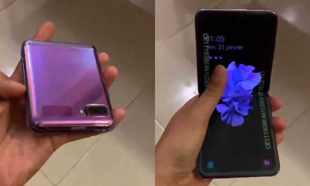 Una nueva foto filtrada nos da otra vista del Galaxy Z Flip plegable de Samsung
