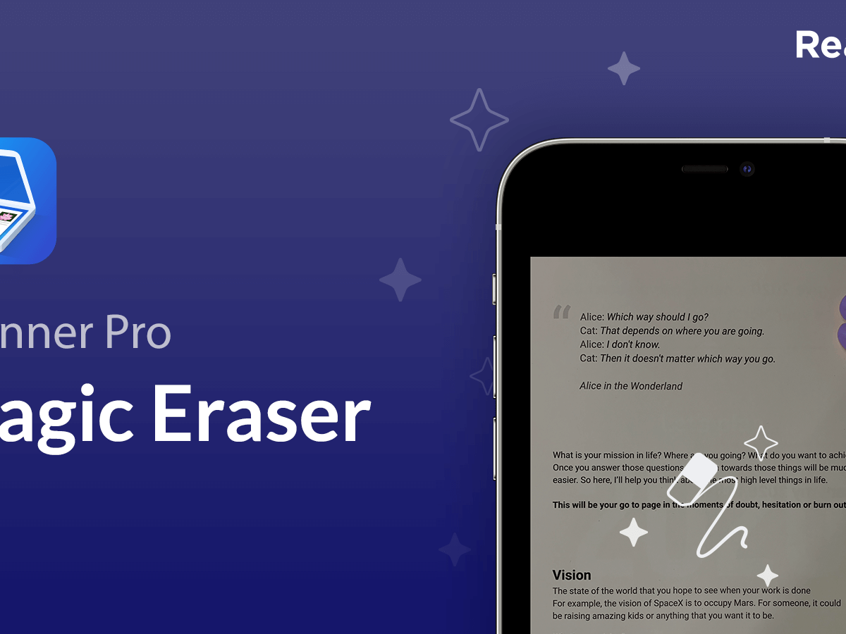 Scanner Pro (Readdle) presenta una nueva función Magic Eraser, impulsada con IA