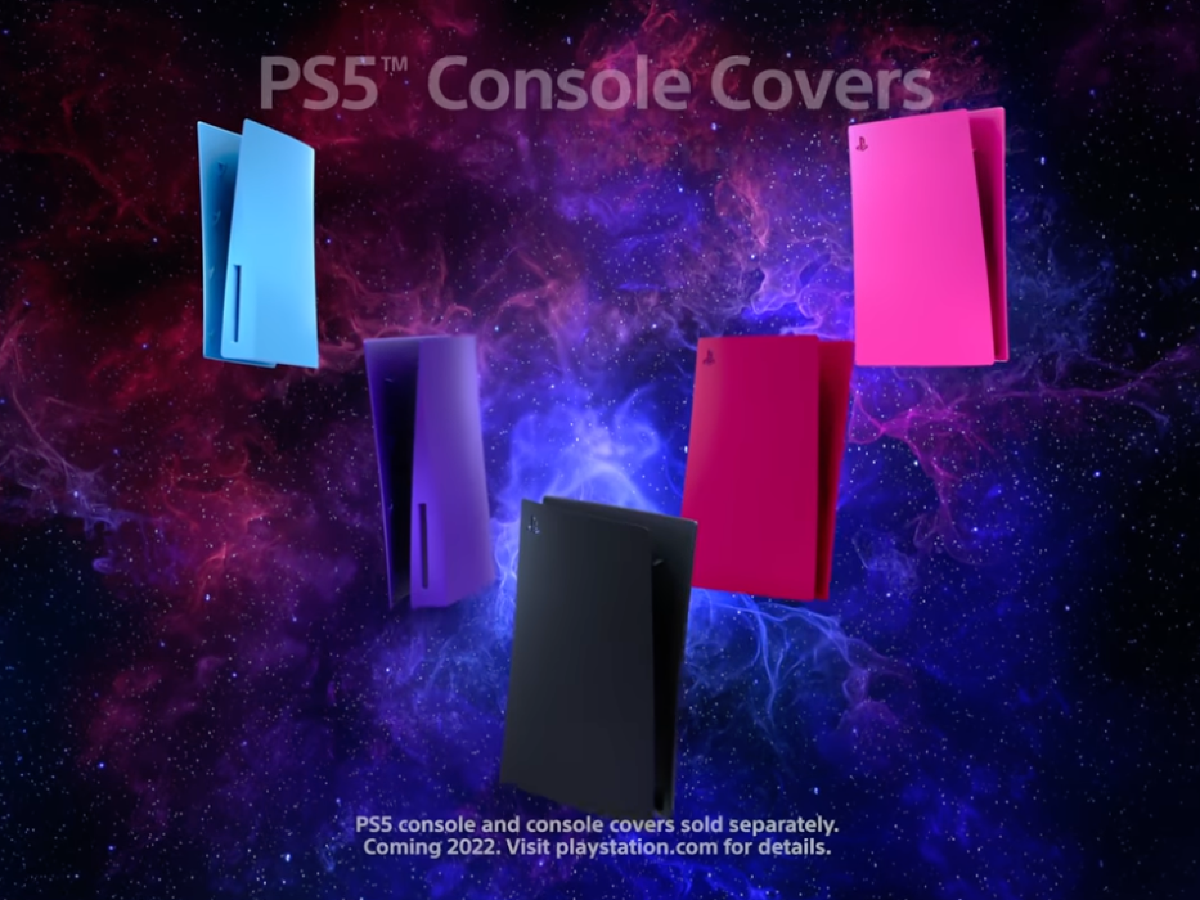 Sony comercializará fachadas coloridas para PlayStation 5 a partir de enero de 2022 (video)