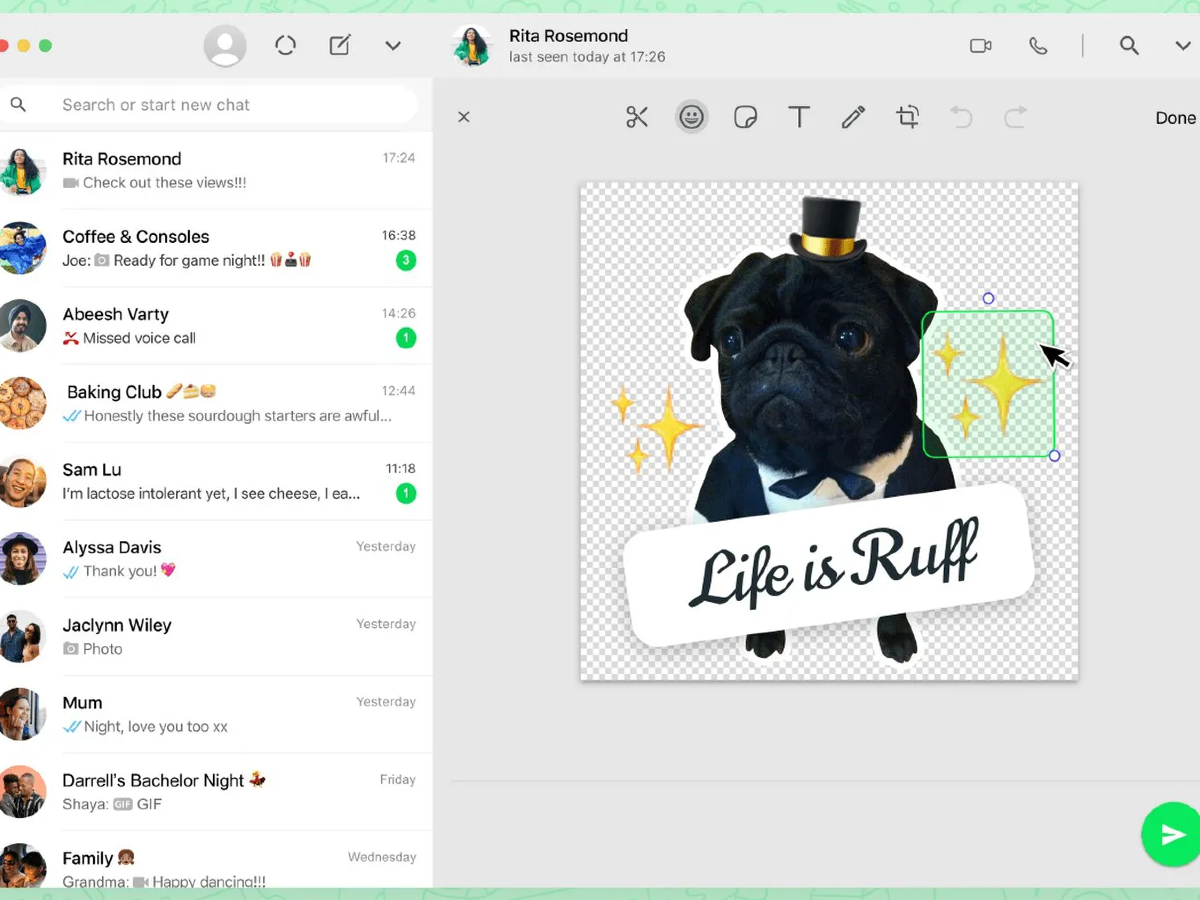WhatsApp ofrece una nueva herramienta integrada para crear tus propios stickers