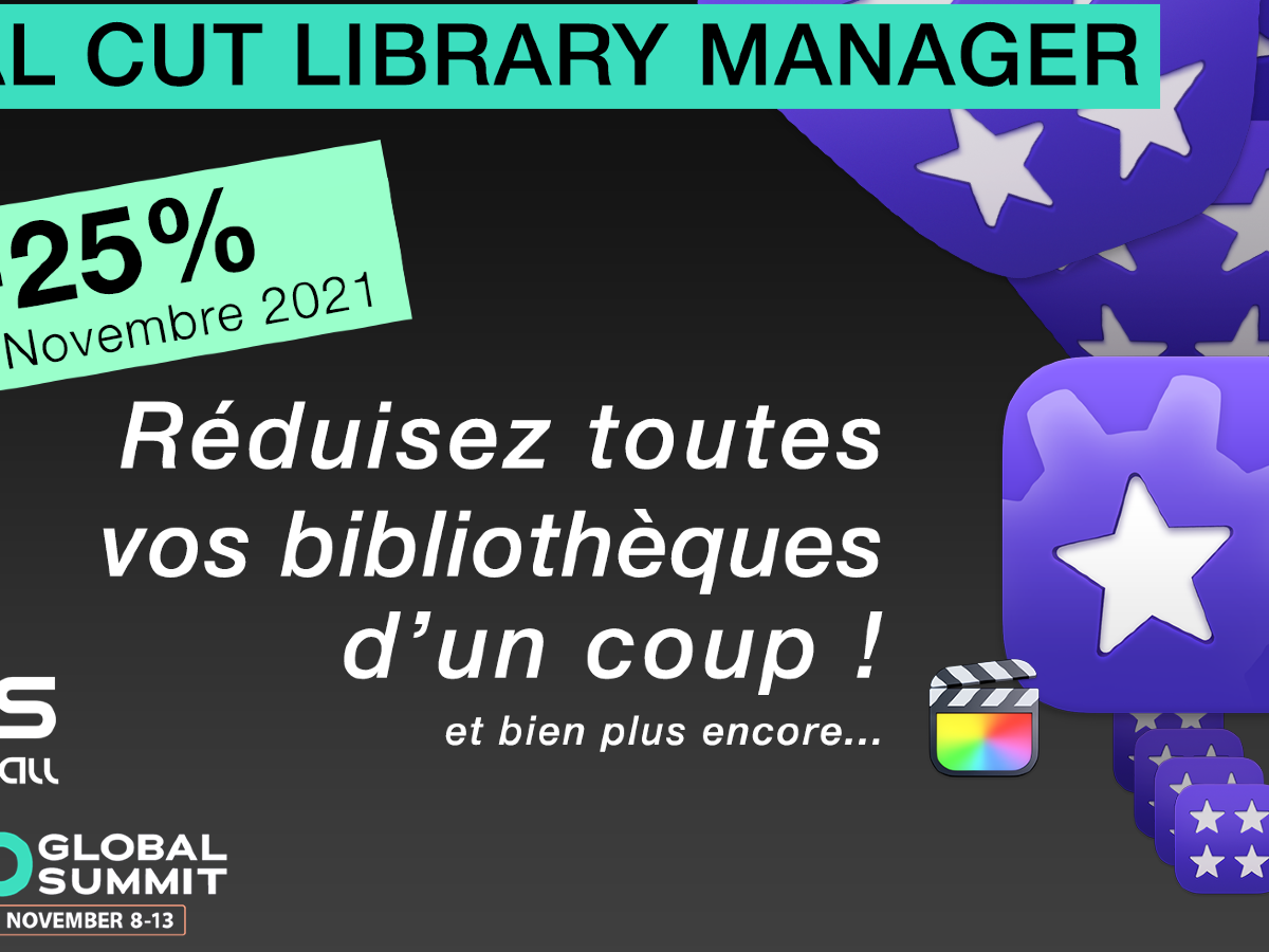 Buen plan de video: Final Cut Library Manager al -25% para FCP Global Summit y SATIS!