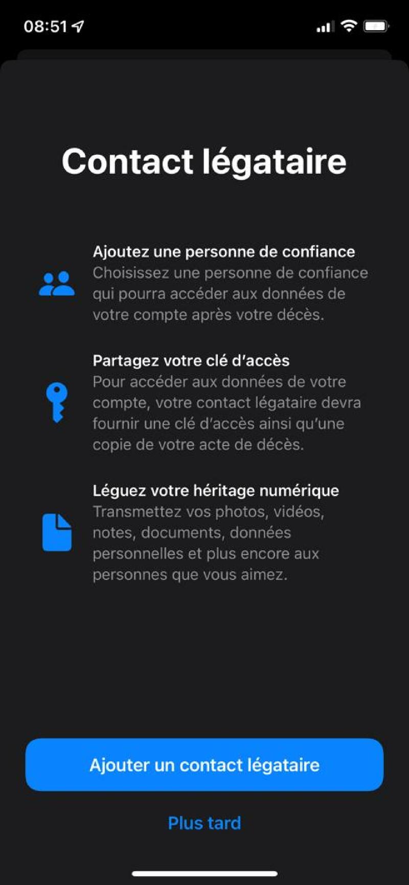 Ilustración: iOS 15: cómo activar `` Contactar al propietario ''  (& quot; Contacto heredado & quot;) en su iPhone