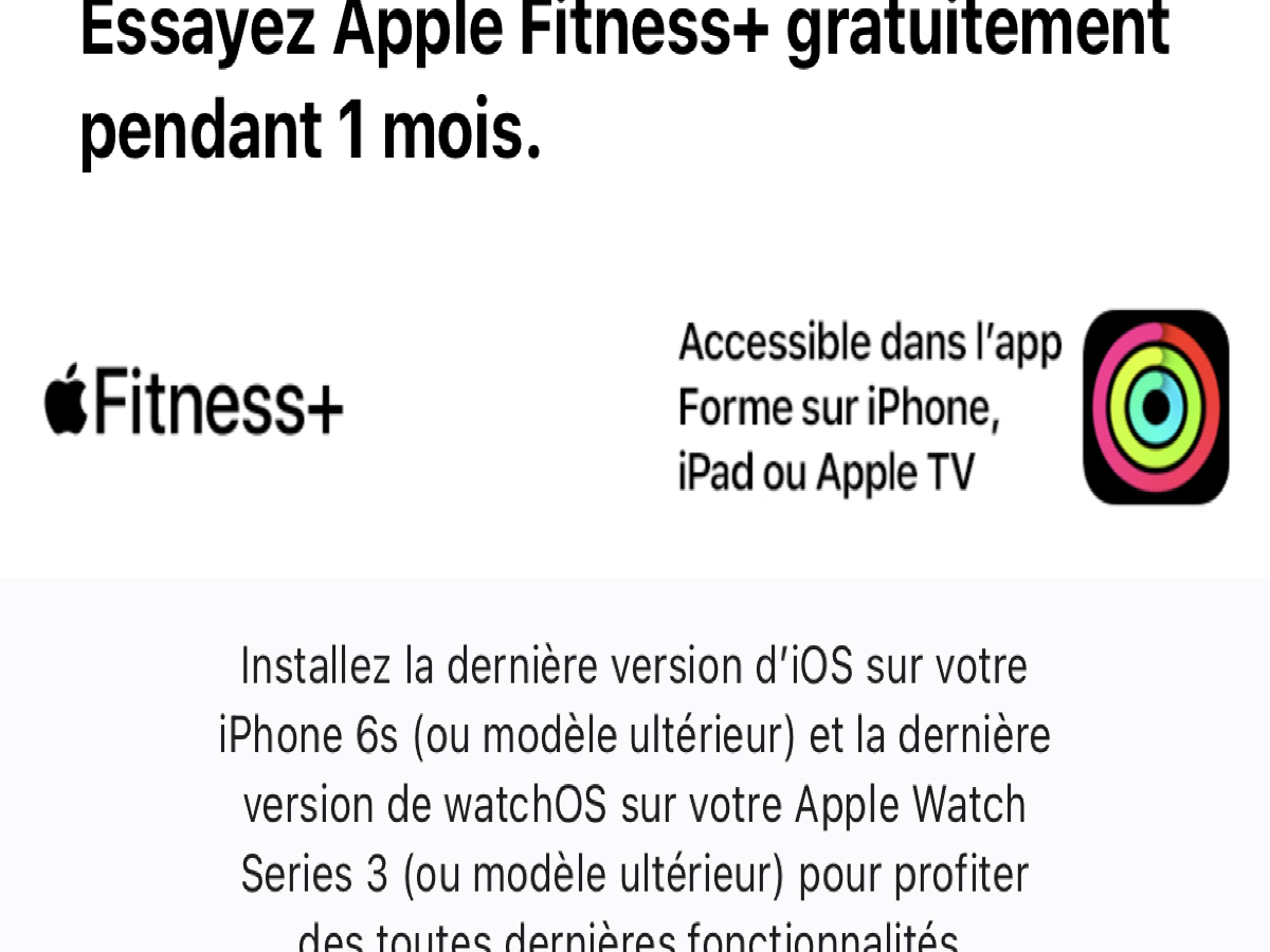 Apple ofrece un mes gratis para probar Fitness +