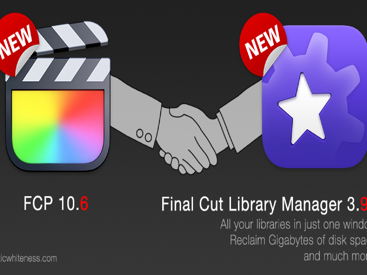 Final Cut Library Manager 3.92 compatible con FCP 10.6 y macOS Monterey