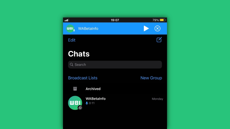 Ilustración: WhatsApp: nueva configuración para mensajes de voz (pausa / grabación ...)