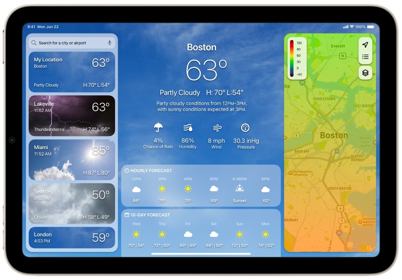 Illustratie: Concept: een weer-app voor iPadOS [+ Sondage]