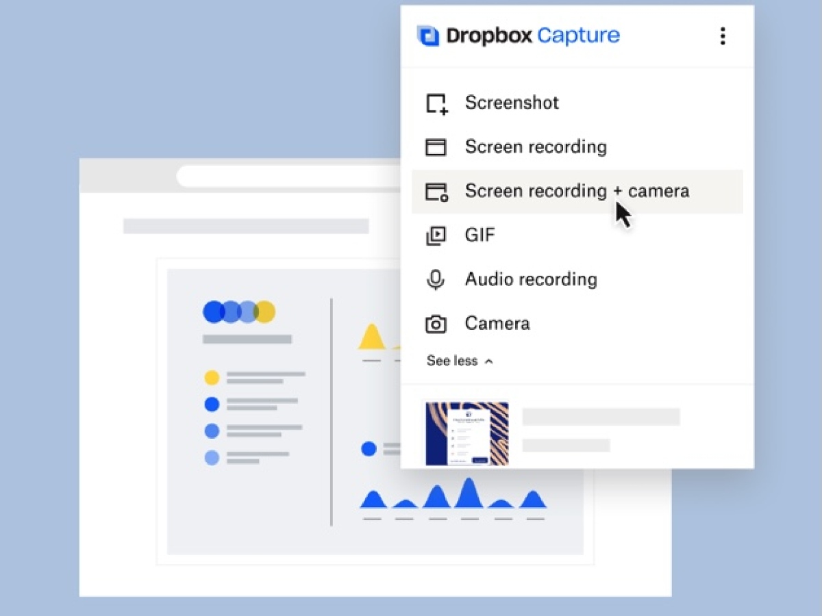 Dropbox ofrece una herramienta para grabar la pantalla de Mac y facilitar el teletrabajo
