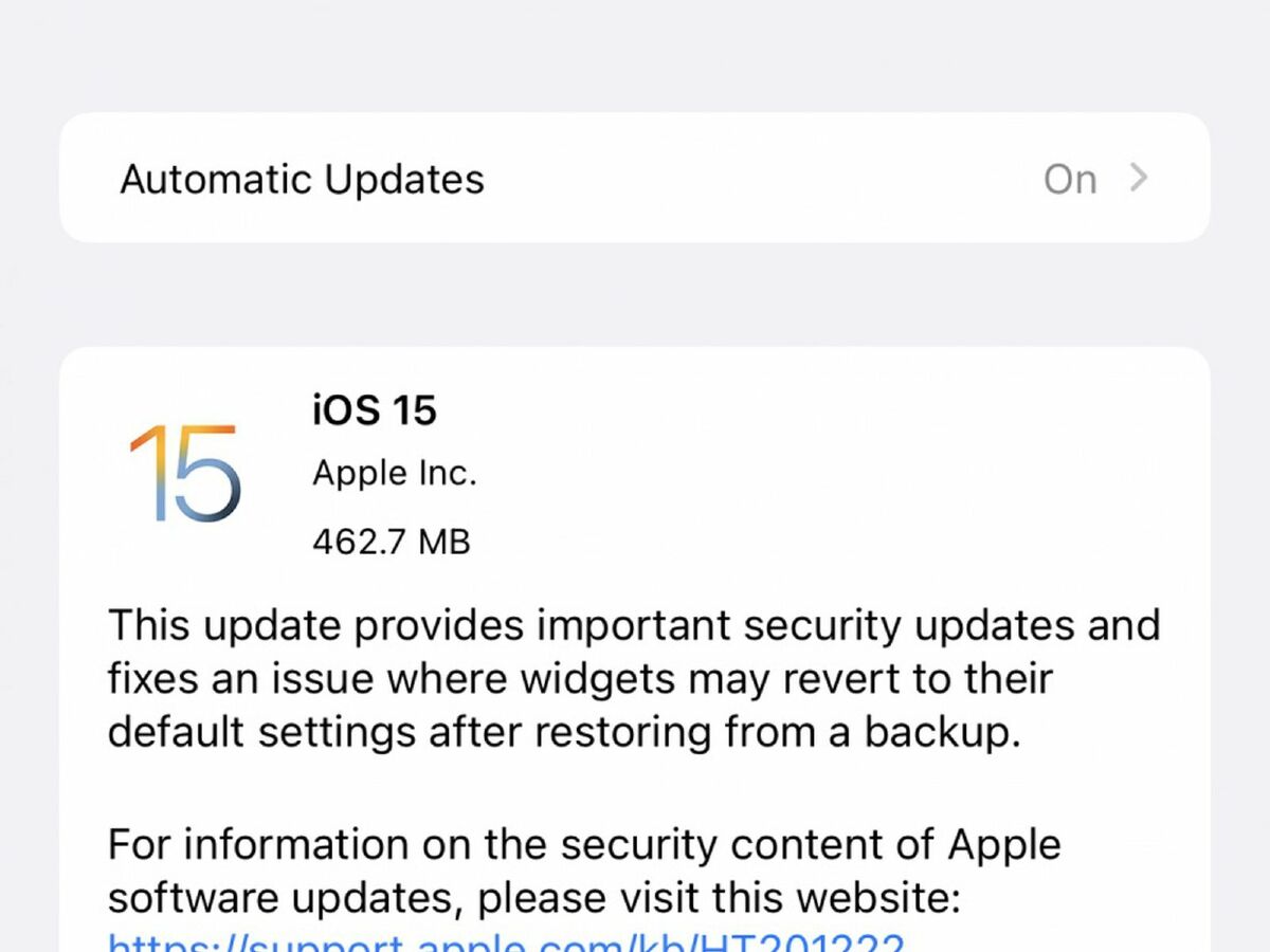 iPhone 13, iPad 9 / mini 6: widgets y errores de Apple Music (instalación desde la copia de seguridad)