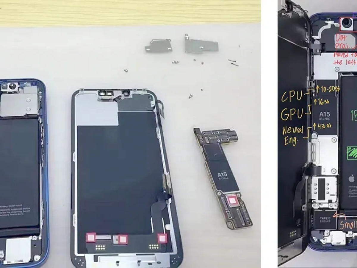 Desmontaje: el iPhone 13 tendría una batería más grande (y cambios internos)