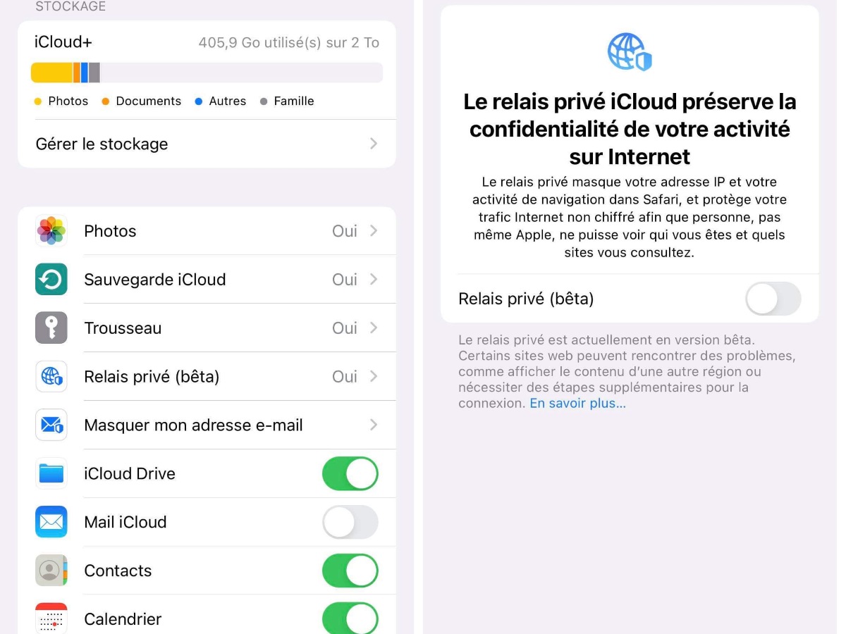 iOS 15: "Relevo privado" está deshabilitado por defecto