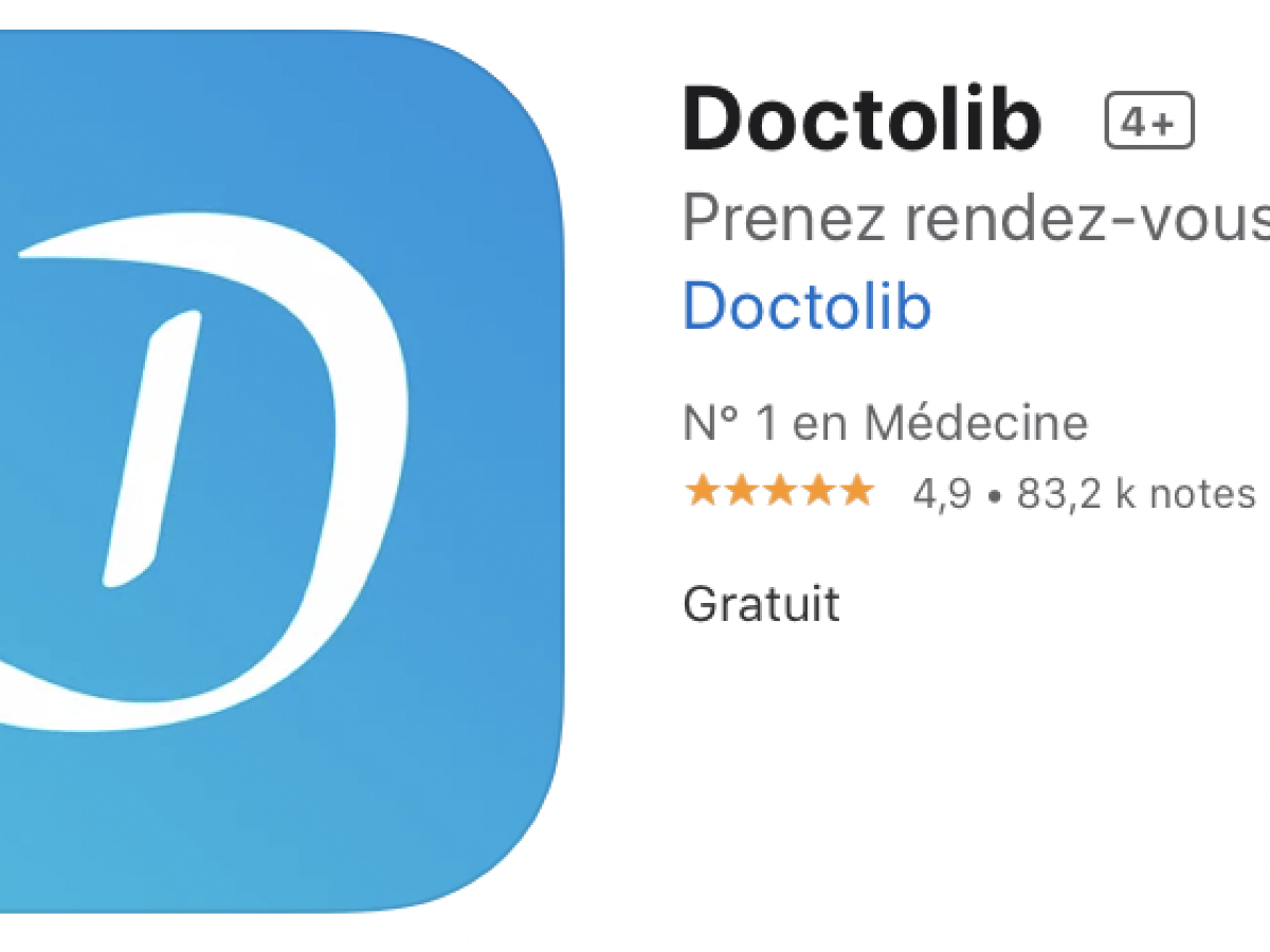 Doctolib ofrece desbloqueo a través de Touch ID o Face ID