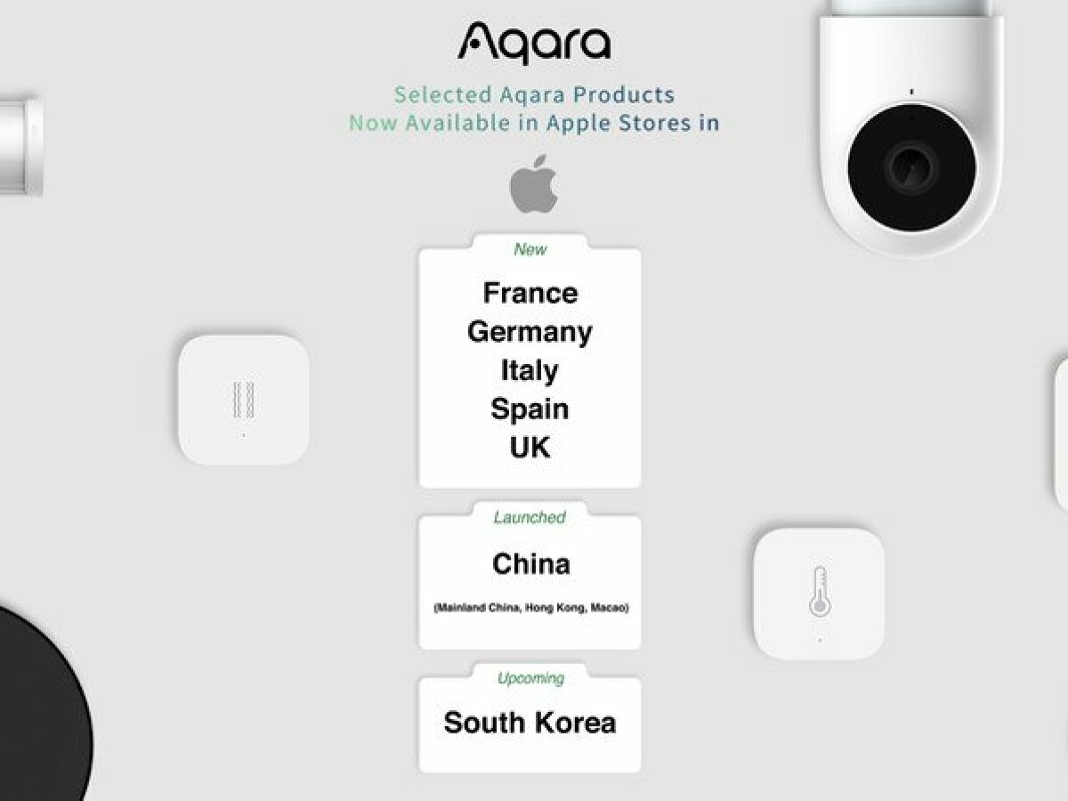 Los productos Aqara compatibles con HomeKit llegan a la Apple Store