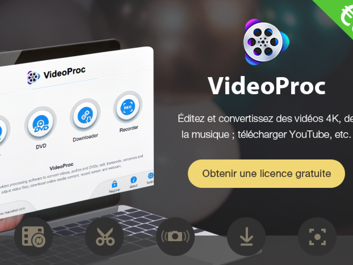 Buen plan: una licencia gratuita de VideoProc para Mac, un buen software de edición de video