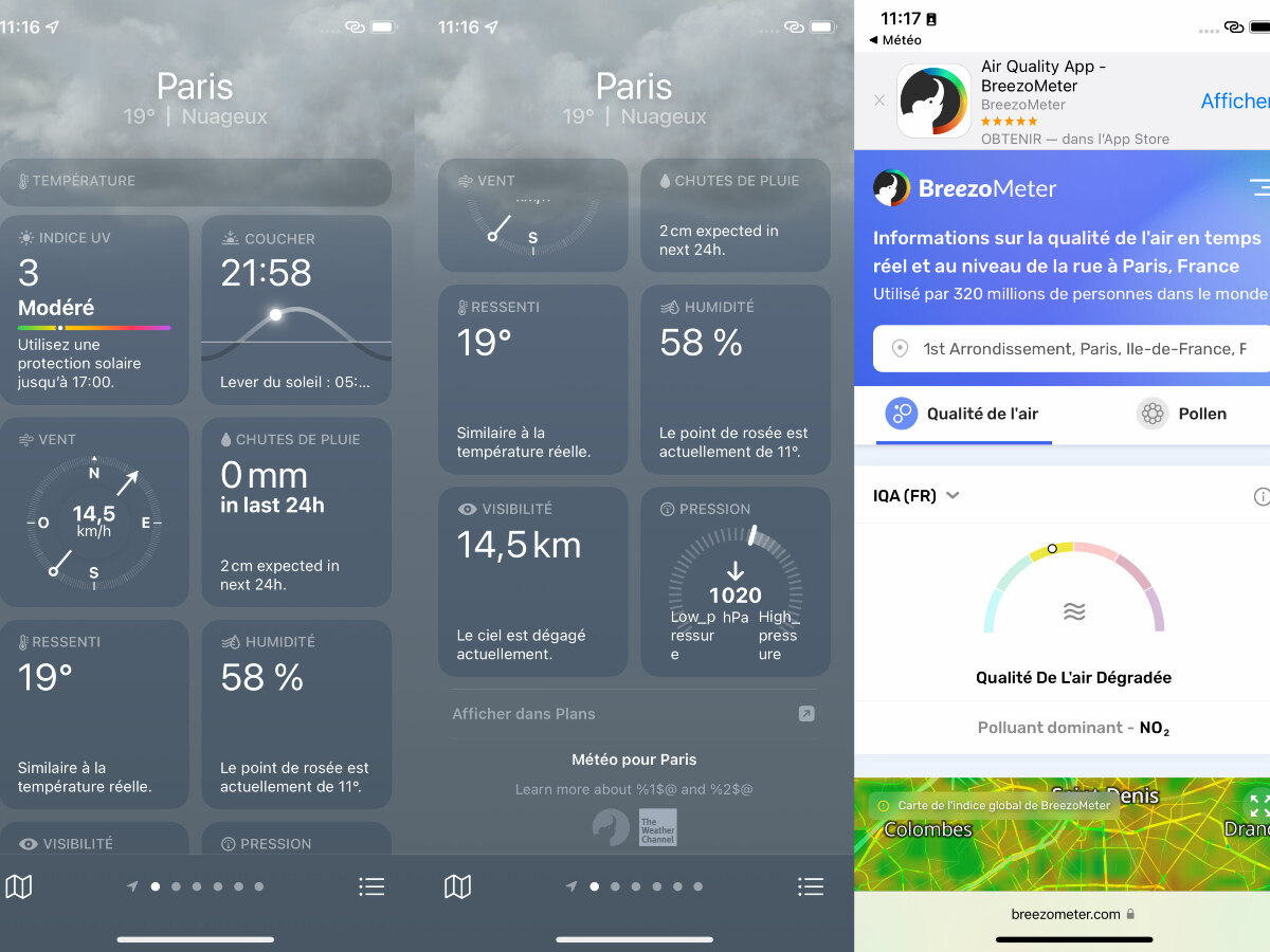 iOS 15: Weather cambia la presentación de información adicional (con un "Mira" widget)
