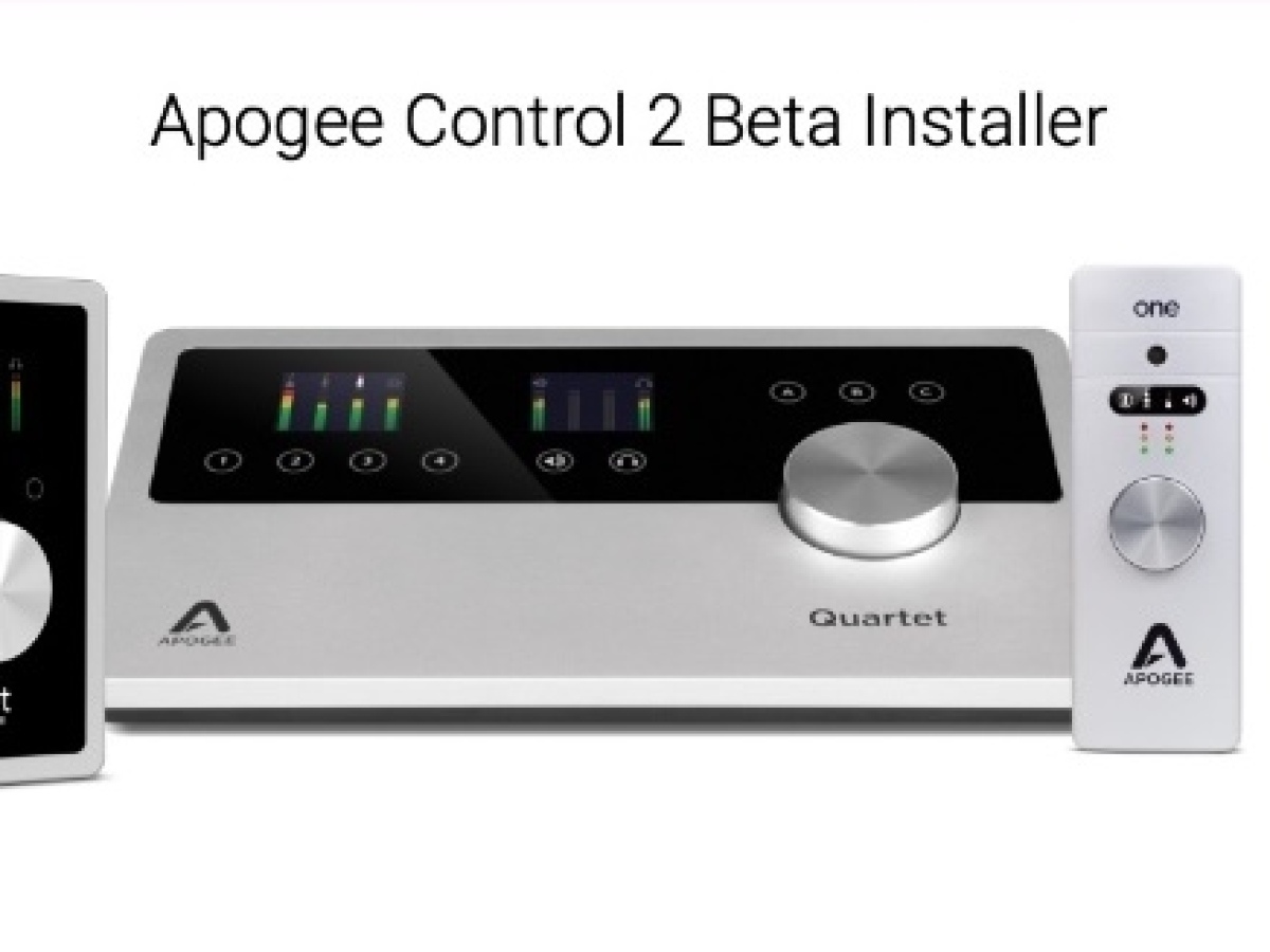 Control 2: la versión beta del software de Apogee garantiza la compatibilidad con Mac M1 y Big Sur
