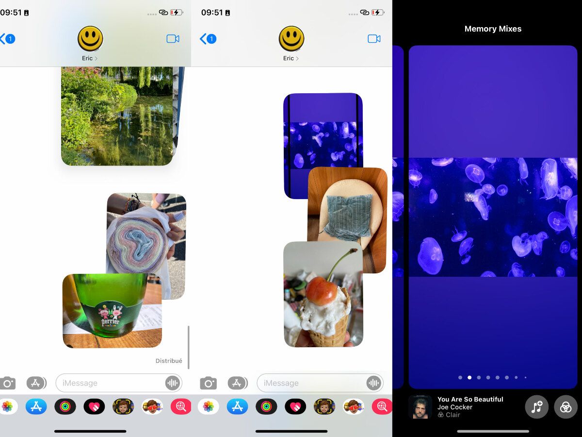 iOS 15 apila fotos en Mensajes (nueva apariencia)